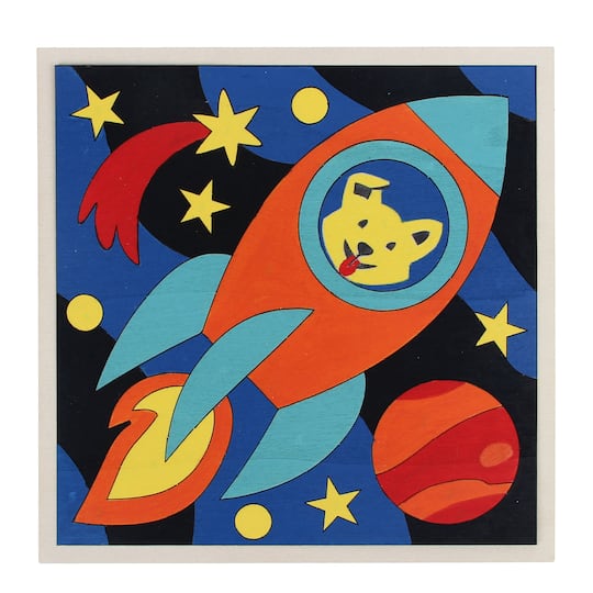 Space Wood Paint-by-Number Puzzle Kit by Creatology™